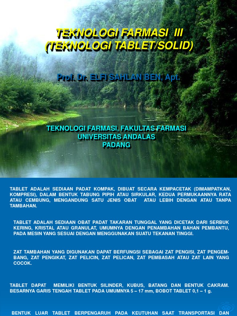 Bahan Solid Tablet | PDF