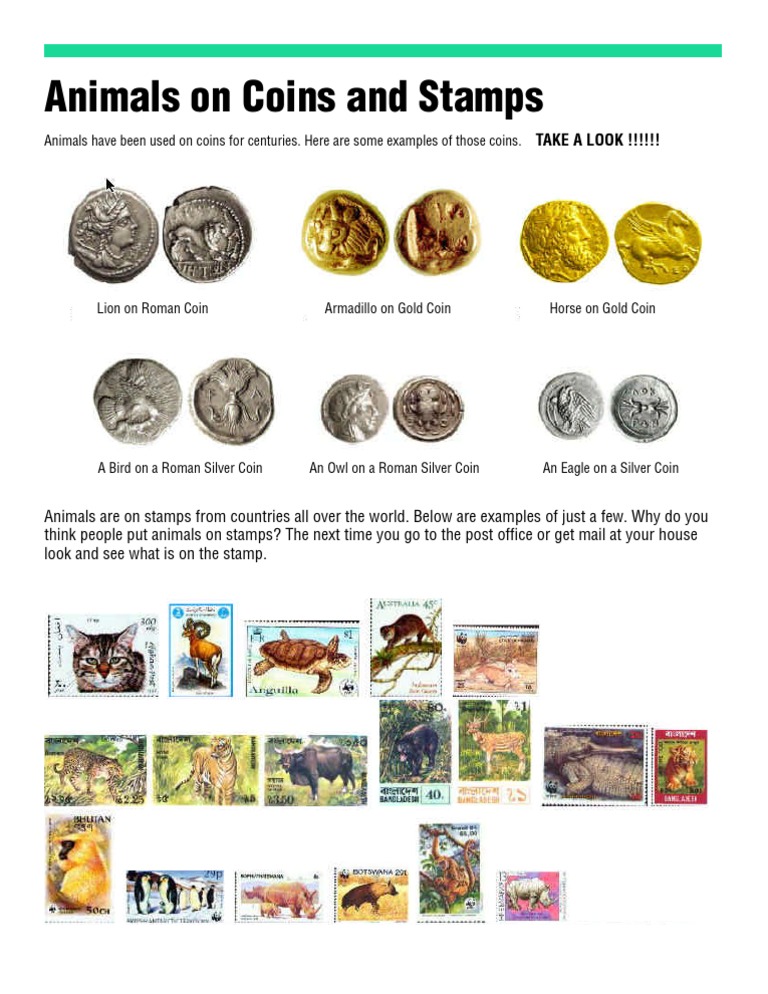 Animals On Coins and Stamps: Animals Have Been Used On Coins For ...