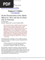 Jared Israel-On The Demonization Of The Media Milosevic