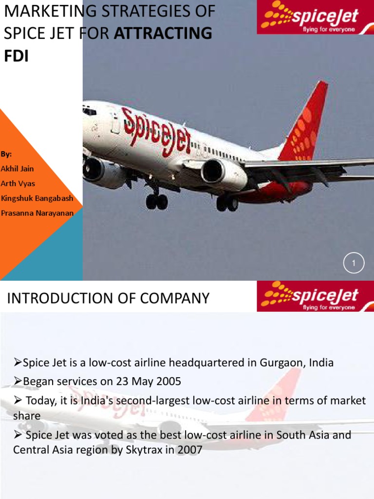 SpiceJet's FDI Marketing Strategies | PDF | Airlines | Aviation