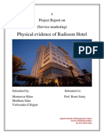 Physical Evidence of Radisson Hotel: Project Report On (Service Marketing)