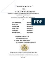 A Training Report ON Electronic Workshop