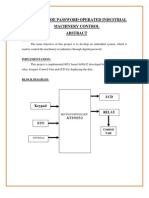 Digital Code Password Operated Industrial Machinery Control