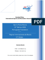 Regras Oficiais de Boccia 2010 (Portugu+ S) - 0