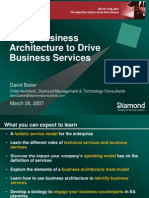Using Business Architecture To Drive Business Services