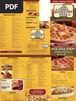 The Belchertown Pizza Shop Menu