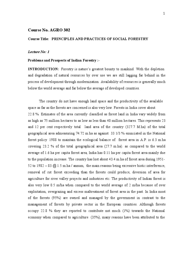 Principles and Practices of Social Forestry | PDF | Plant Nursery ...