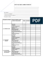 Fişa de Evaluare A Directorului