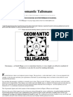 Geomantic Talismans