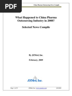 Download What Happened to China Pharma Outsourcing Industry in 2008 - News Compile by jz9826 SN11921921 doc pdf