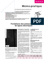 Fondations Poteaux Beton Lignes Electriques