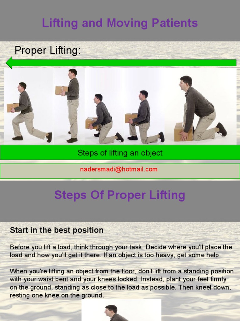 Lifting and Moving Patients Medicine Medical Specialties