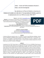 Violencia y Tratamiento Judicial Cordoba Argentina