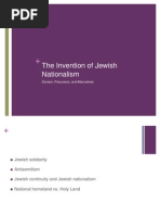 Jewish Nationalism Emergence Zionism Precursors Alternatives