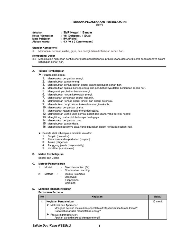 Soal Ulangan Usaha Dan Pesawat Sederhana Helmi Kediris