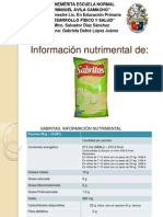 Informacion Nutrimental