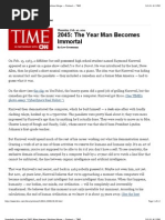 Ray Kurzweil-Singularity-Time Magazine-2045 TheYear We Become Immortal