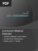 Download UDL Assignment by chadbobbit SN119249164 doc pdf