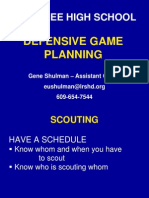 Shawnee High School: Defensive Game Planning