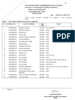0233 B.Arch 2 Sem Notification (Dec2010) PDF