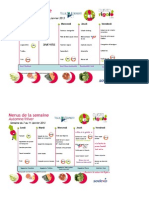 Menus Cantine Du 31 Décembre Au 15 Mars 2013