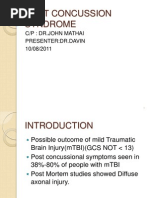 post concussion syndrome