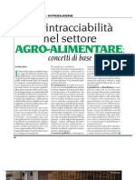 LA RINTRACCIABILITà NEL SETTORE AGRO-ALIMENTARE