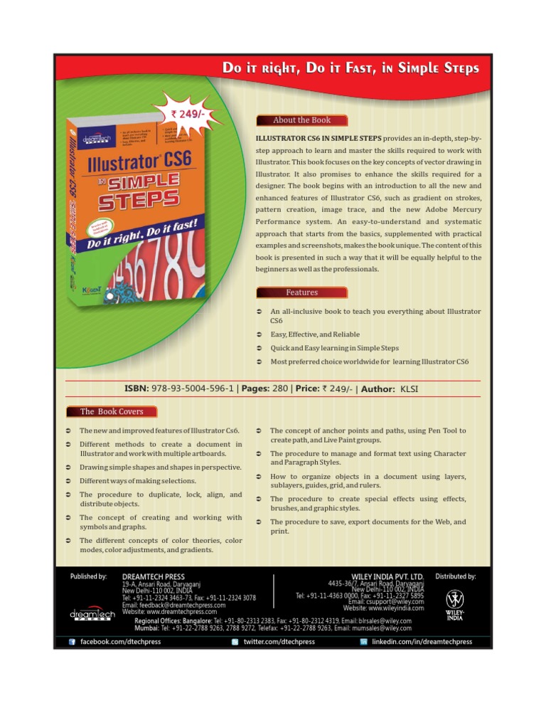 Illustrator CS6 in Simple Steps | PDF | Adobe Illustrator | Graphic Design