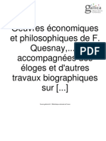 Ouvres Économiques Et Philosophiques de François Quesnay