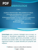 Embriologie Curs 1