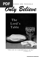 The Lord's Supper - Only Believe Magazine