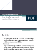 BPD (Bronkopulmoner Displasia)