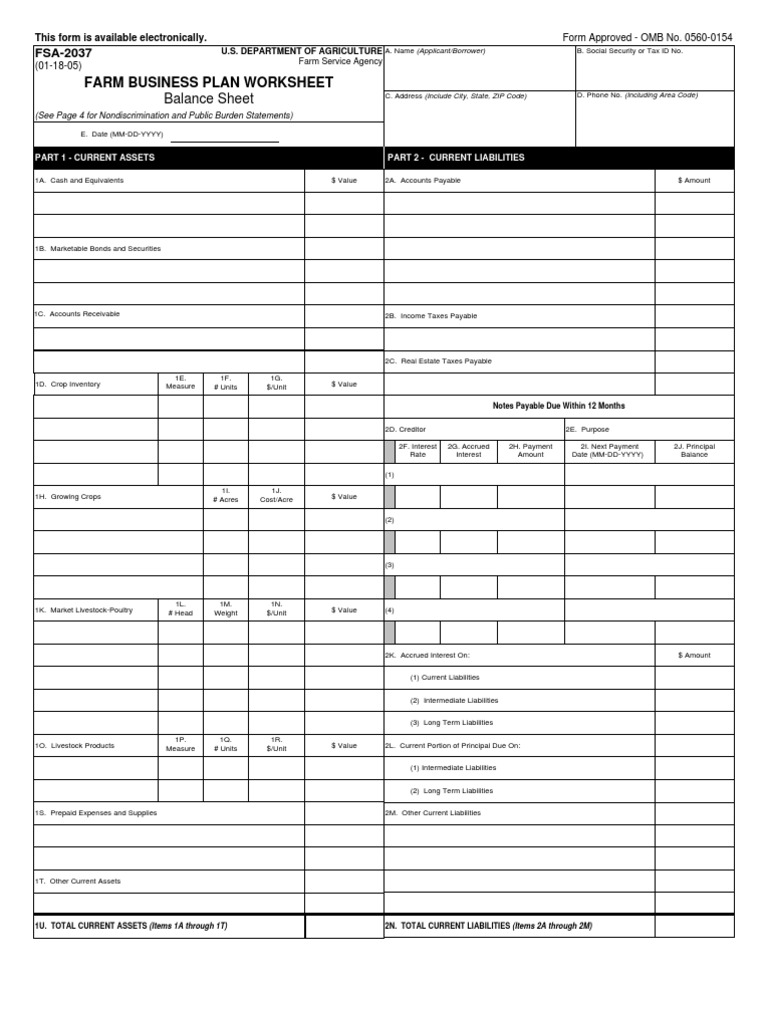 Fsa 2037 form picture