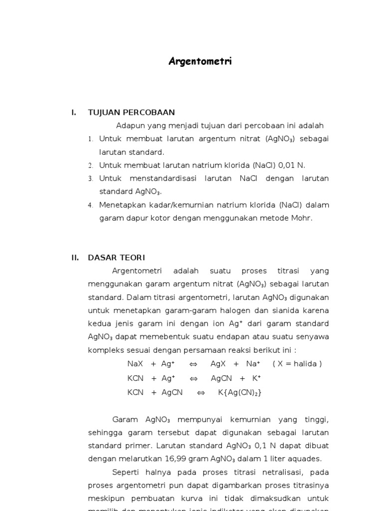 Dokumen Serupa Dengan Argentometri