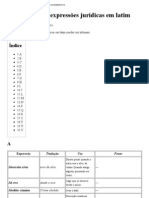 Lista de Expressões Jurídicas em Latim