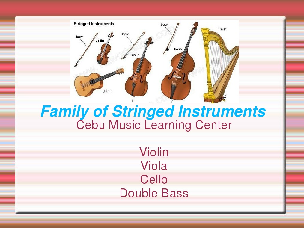 Family of Stringed Instruments | PDF
