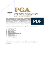 ¿Qué es la PGA 2013 Merchandise Show? 