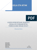 Hausnarketa (4) Gela Eta Iktak