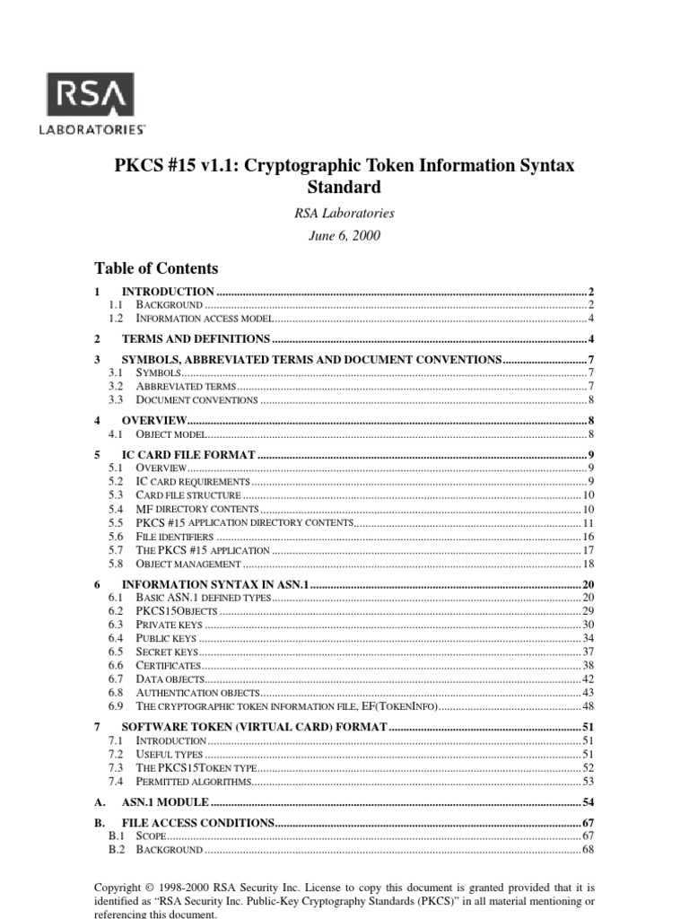 PKCS#15 | Smart Card | Computer File