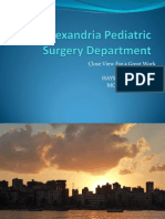 Pediatric Surgery Departement Statistics Alexandria Egypt