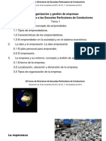 Tema El emprendedor Directores de Escuelas Particulares de Conducción