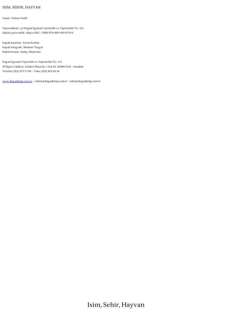 isim sehir hayvan yilmaz ozdil 76 de kaldim