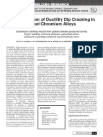 The Mechanism of Ductility Dip Cracking in Nickel-Chromium Alloys