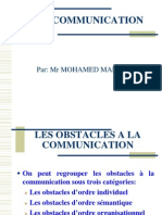 Les Obstacles de La Communication