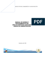 Manual de Normas y Procedimientos Del Área de Servicios Auxiliares Unidad de Adminsitración