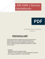 Protocolos ARP, RARP y Técnicas de Multidifusión