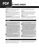 Cambridge Business English - Four Skills Needs Analysis