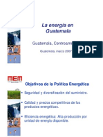 la energia en guatemala