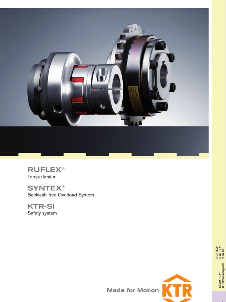 KTR Torque Limiters 009Ruflex Syntex Ktrsi En Transmission