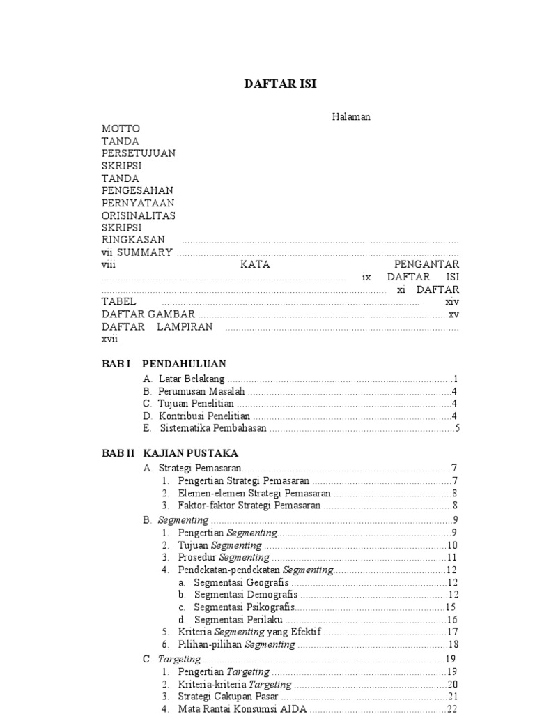Segmentasi Targeting Pemasaran Pdf